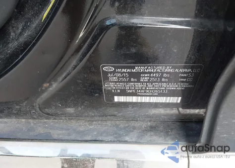 2016 Hyundai Sonata Sport из США, поврежденный, VIN 5NPE34AF9GH265133